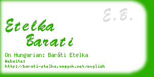 etelka barati business card