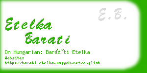 etelka barati business card